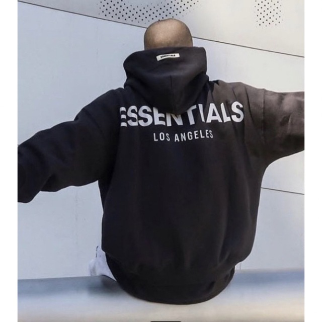 FEAR OF GOD - Essentials パーカー 新品 ブラック エッセンシャルズの