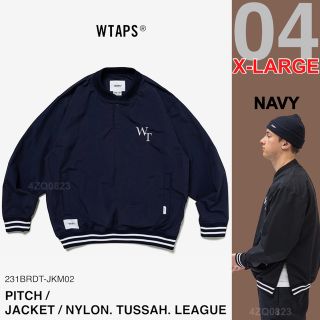 W)taps - WTAPS PITCH JACKET LEAGUE ネイビー XLの通販 by 4ZQ0823's