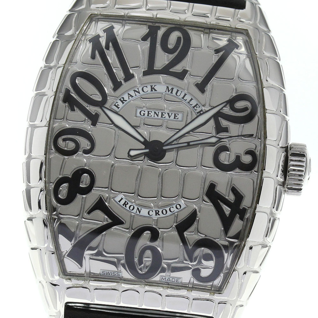 フランクミュラー FRANCK MULLER 8880SCIRONCRO トノー カーベックス アイアンクロコ 自動巻き メンズ 美品 箱・保証書付き_747046