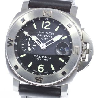 オフィチーネパネライ(OFFICINE PANERAI)のベルト訳あり オフィチーネパネライ OFFICINE PANERAI PAM00186 ルミノール アークトス GMT デイト 自動巻き メンズ _746994【ev10】(腕時計(アナログ))