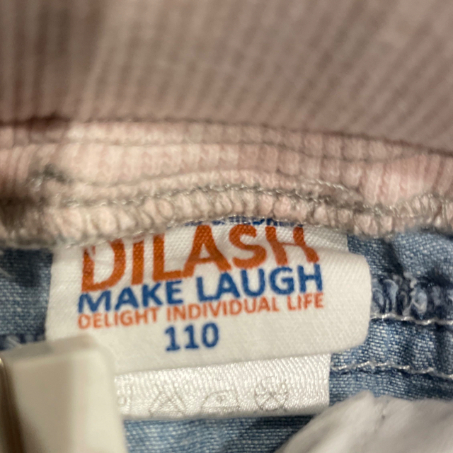 DILASH(ディラッシュ)のデニム風スカート キッズ/ベビー/マタニティのキッズ服女の子用(90cm~)(スカート)の商品写真