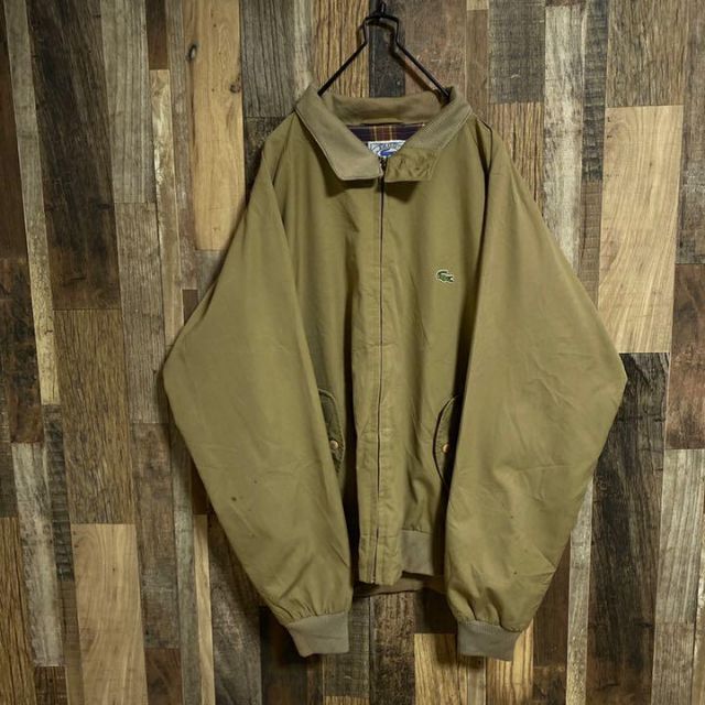 通常在庫品 ラコステ izod 70s ジャケット ブルゾン ベージュ XL USA