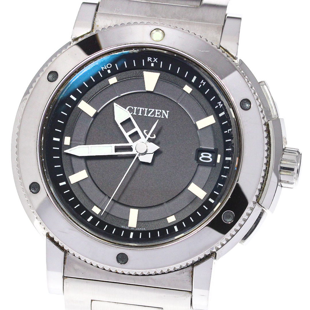 シチズン CITIZEN AS7110-55E/H11A-T020534 シリーズエイト デイト ソーラー電波 メンズ _744008【ev15】