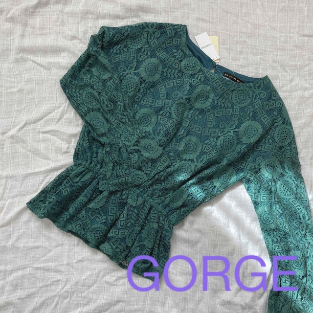 GORGE(ゴージ)のレースペプラムブラウス(GORGE) レディースのトップス(シャツ/ブラウス(長袖/七分))の商品写真