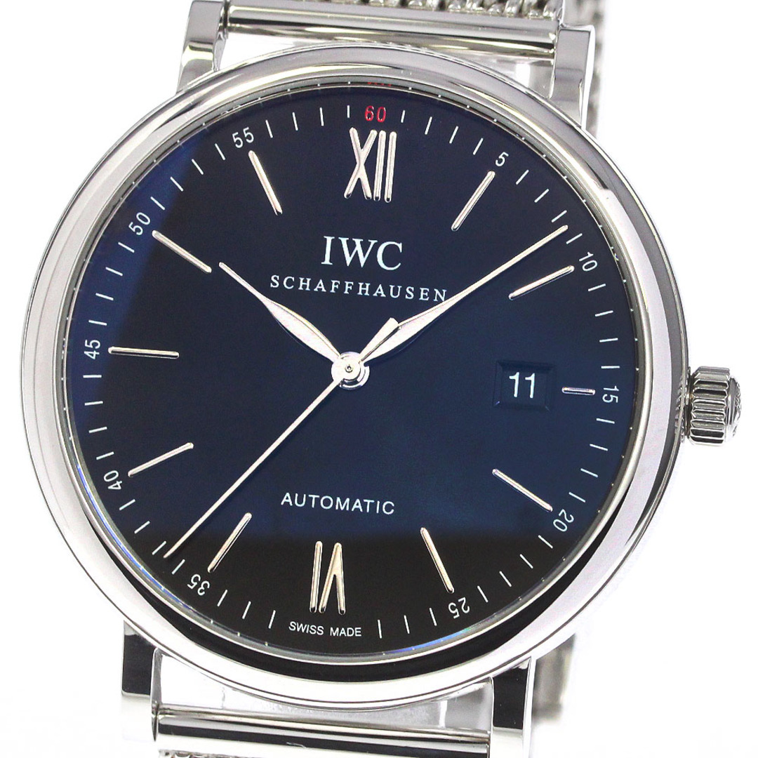 IWC IWC SCHAFFHAUSEN IW356506 ポートフィノ デイト 自動巻き メンズ 良品 _744446