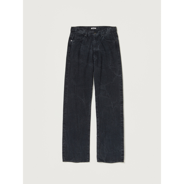 AURALEE SELVEDGE FADED LIGHT DENIM PANTS | hartwellspremium.com