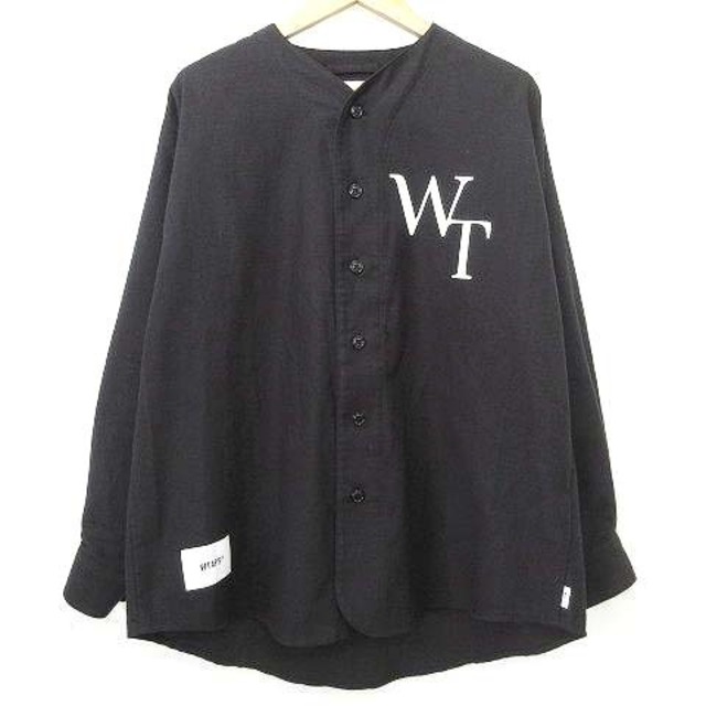 ダブルタップス WTAPS 22AW League ベースボール シャツ S 黒