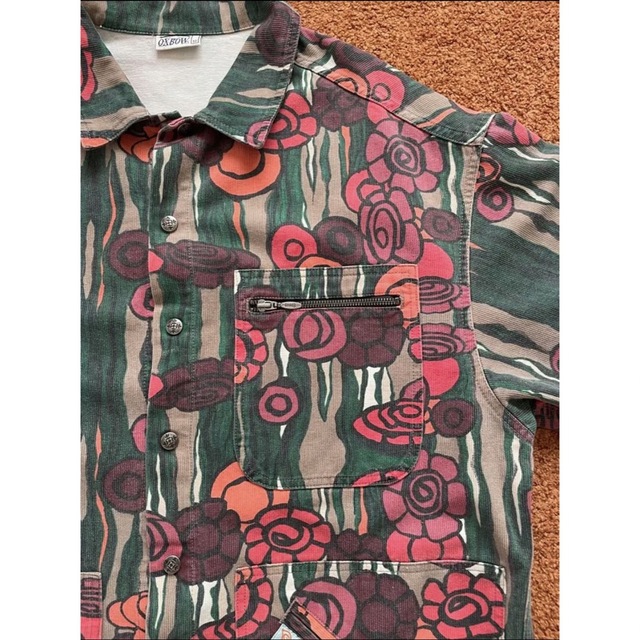 ブルゾン 80s 90s vintage フランス製 OXBOW 花柄 ジャケット な