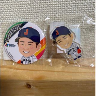 チュウニチドラゴンズ(中日ドラゴンズ)の侍ジャパン　缶バッジ　アクスタ　WBC 高橋宏斗(スポーツ選手)