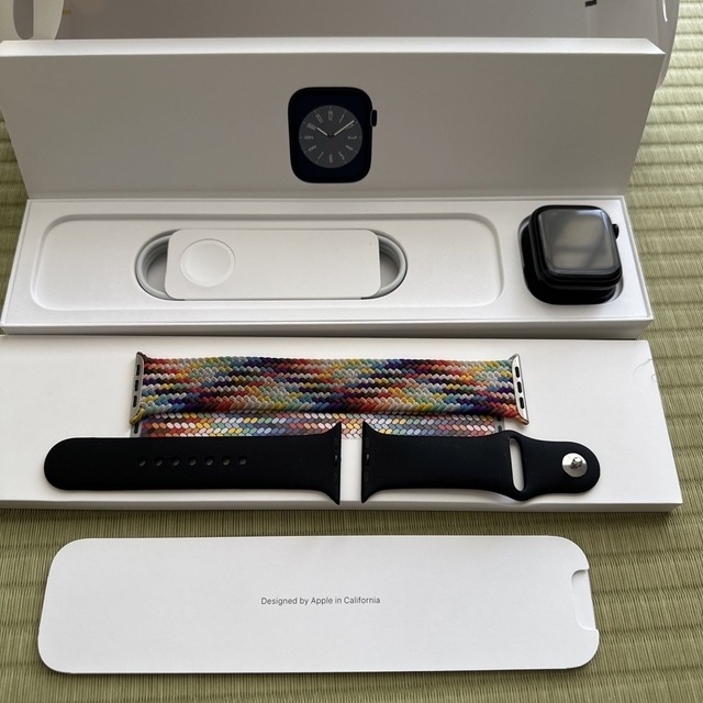 Apple Watch Series 8 45mm ミッドナイトアルミニウム時計