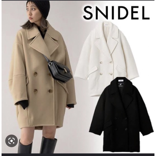 Sustainableウールコクーンダブルコート SNIDEL スナイデル 【クーポン
