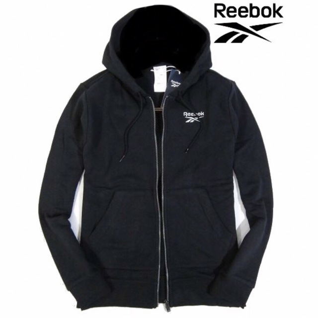 Reebok(リーボック)の【Reebok/リーボック】ジップアップフーディー スウェットパーカー・Mサイズ メンズのトップス(パーカー)の商品写真