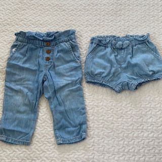 ベビーギャップ(babyGAP)のGAP baby DENIM 2点セット バラ売り可 3-6months(パンツ)