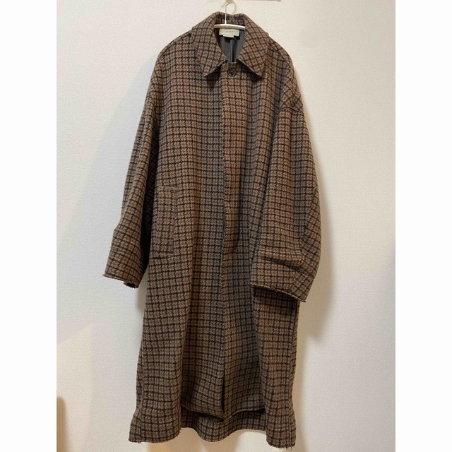 DOUBLE JQUARD KNIT BAL COLLAR COAT