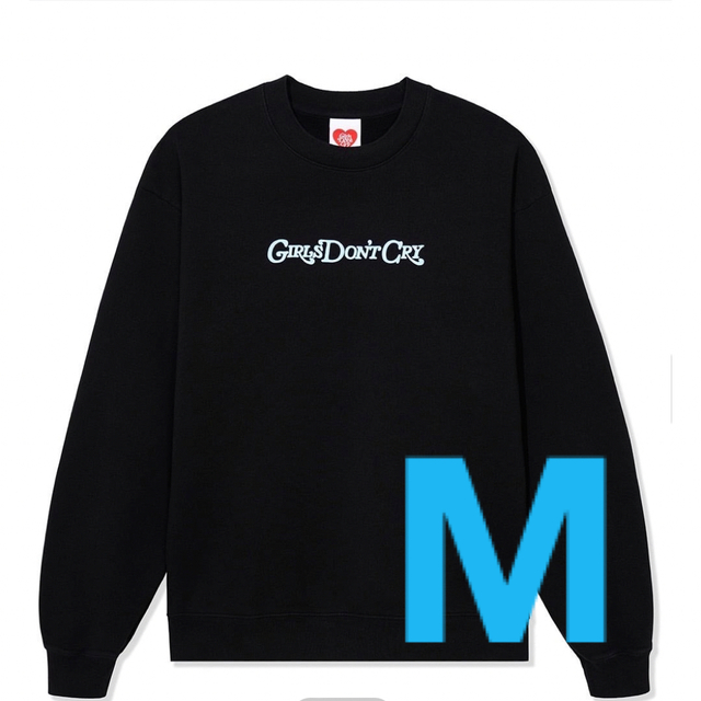 Girls Don't Cry(ガールズドントクライ)のGirls Don't Cry Angel Crewneck beats 黒M メンズのトップス(スウェット)の商品写真