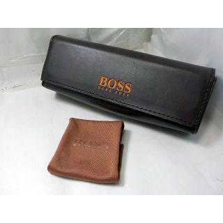 ヒューゴボス(HUGO BOSS)のHUGO BOSS　ヒューゴボス メガネソフトケース クロス付き 　ブラウン(サングラス/メガネ)