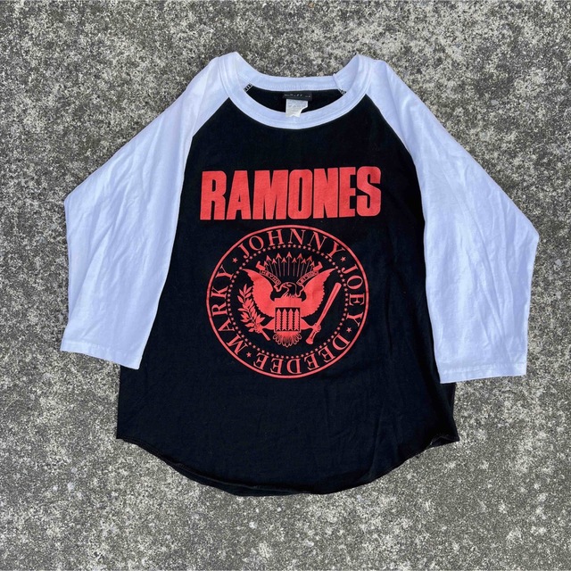 90s Vintage アーカイブ Ramones ラグラン カットソー y2k