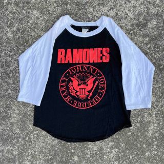 90s Vintage アーカイブ Ramones ラグラン カットソー y2k(ニット/セーター)