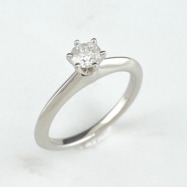 最愛 - Co. & Tiffany ティファニー 【中古】 Pt950 5.5 デザイン