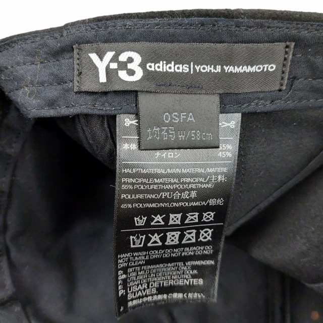 Y-3(ワイスリー)のY-3 UNCONSTRUCTED CAP キャップ 帽子 ヘッドウエア ロゴ メンズの帽子(キャップ)の商品写真