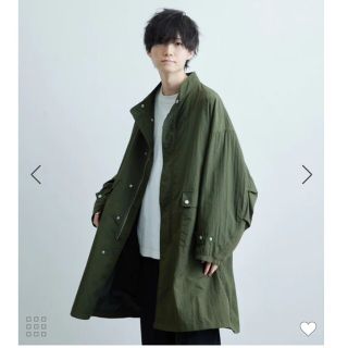 こめ×JUNRed オーバーナイロンモッズコート