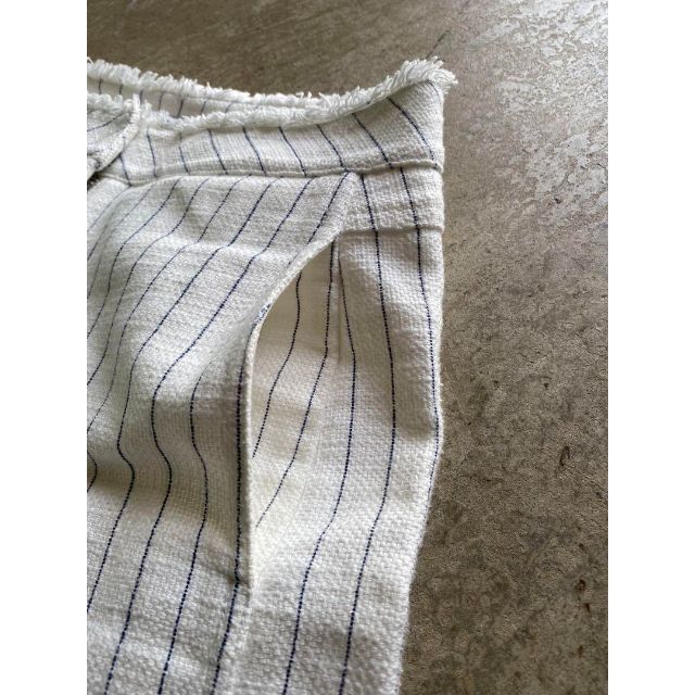 商品説明Cotton Burlap High Waisted Cropped Pant