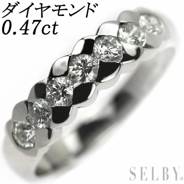 売れ筋介護用品も! Pt900 ダイヤモンド リング 0.47ct リング(指輪