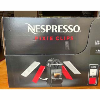 ネスプレッソ(NESPRESSO)のNESPRESS ピクシークリップ　ホワイト&コーラルレッド(コーヒーメーカー)