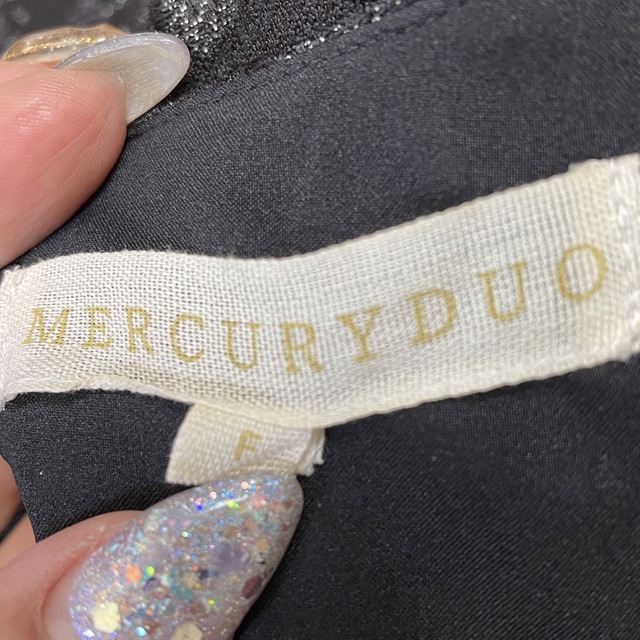 MERCURYDUO(マーキュリーデュオ)のジャガード　ミニワンピース レディースのワンピース(ミニワンピース)の商品写真