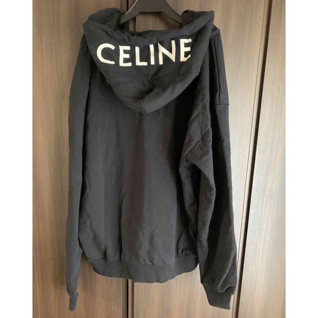 celine - CELINE フードパーカー　zip  新品未使用　フード　ロゴ