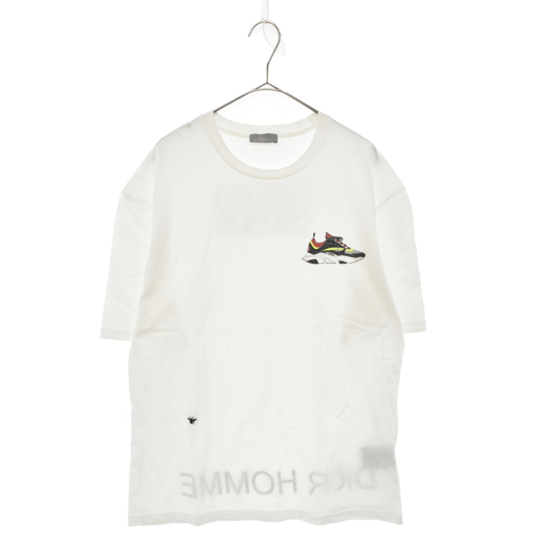 64センチ身幅DIOR ディオール B22ロゴ 蜂マーク クルーネック半袖Tシャツ ホワイト 863J621IW312