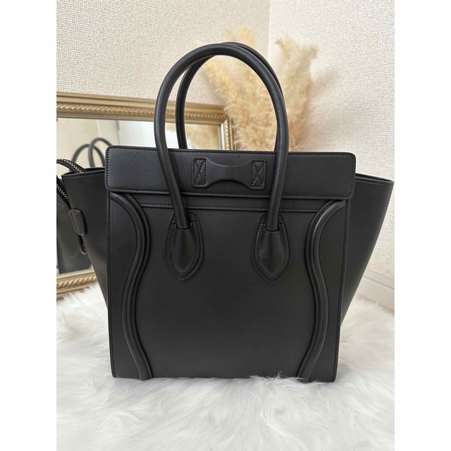 CELINE セリーヌ ラゲージ マイクロショッパー ハンドバッグ 【海外