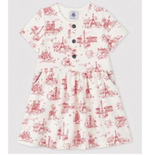 プチバトー(PETIT BATEAU)のプチバトー　スウェット半袖ワンピース　(ワンピース)