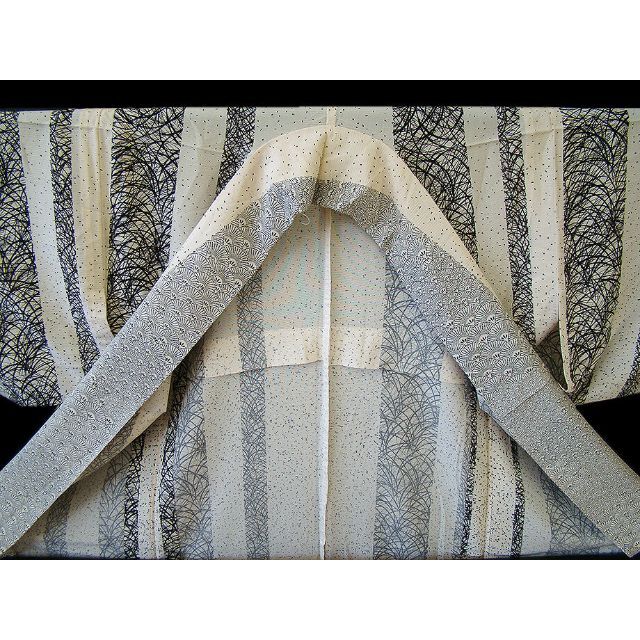 「縁」146ｃｍ～152ｃｍ フォーマル 夏物 駒絽 訪問着 正絹 HH468 レディースの水着/浴衣(着物)の商品写真