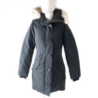 カナダグース(CANADA GOOSE)の良品★国内正規品 カナダグース ブラックレーベル 2580LB ROSSCLAIR ロスクレアパーカー ファー・フード付 ダウンコート ブラック 黒 SP　h04-st30331-363(ダウンコート)