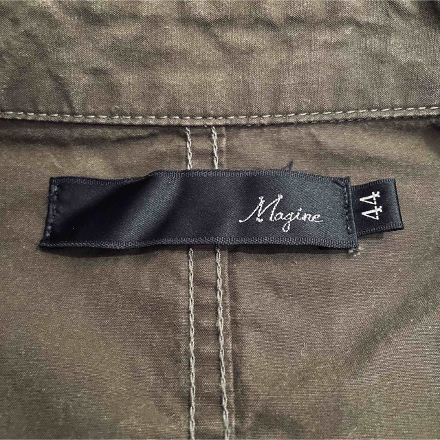 Magine(マージン)の定価22000円 マージン サルファーオックスジップミリタリーシャツM メンズのジャケット/アウター(ミリタリージャケット)の商品写真