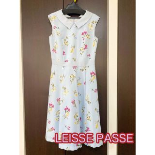 レッセパッセ(LAISSE PASSE)のクリーニング済 美品 レッセパッセ  花柄ワンピース(ひざ丈ワンピース)