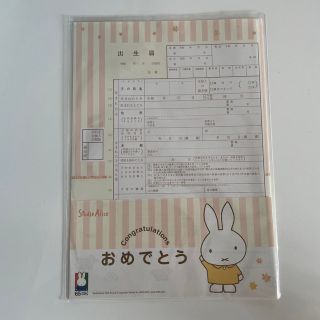 ミッフィー(miffy)のミッフィー  出生届　(その他)