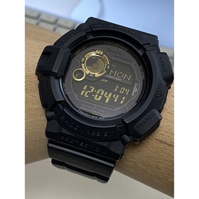 G-SHOCK/時計/MUDMAN/G-9300/ソーラー/ミリタリー/ゴールド