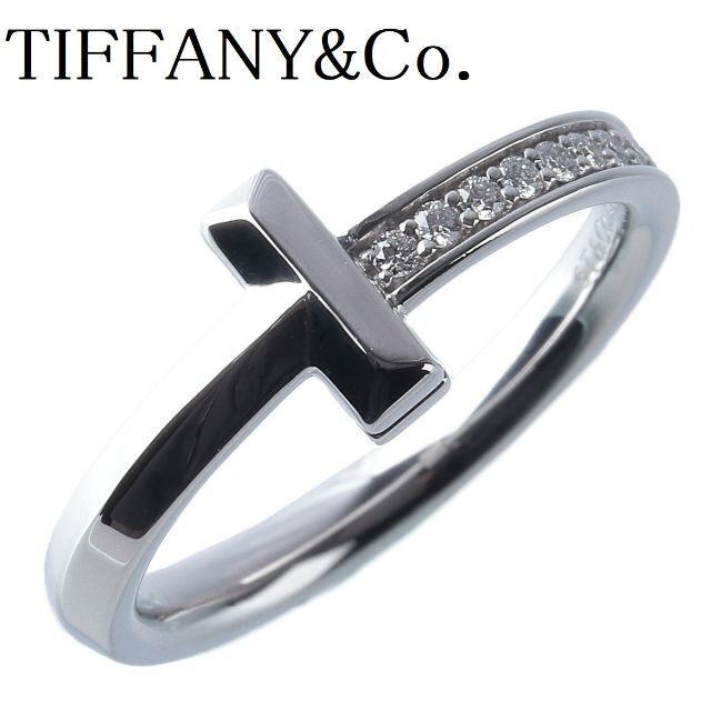 Tiffany & Co. - ティファニー ダイヤリング Tワン ナロー 約13.5号 【11295】
