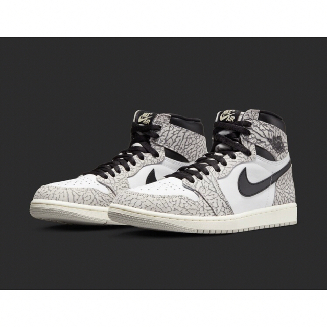 Air Jordan 1 High OG “White Cement “靴/シューズ