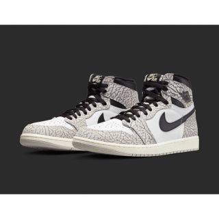 ジョーダン(Jordan Brand（NIKE）)のAir Jordan 1 High OG “White Cement “(スニーカー)