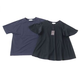 マッキントッシュ(MACKINTOSH)の未使用品★正規品 マッキントッシュロンドン G5P06 2枚セット クルーネック 半袖 Tシャツ／トップス ネイビー／ブラック 38 日本製 タグ付　h12-st30331-05(Tシャツ(半袖/袖なし))