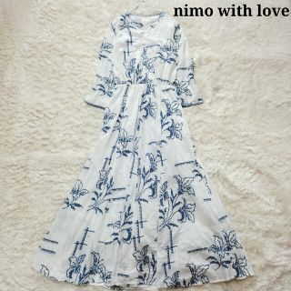 アメリヴィンテージ(Ameri VINTAGE)の【美品】nimo　ニモ　エンブロイダリーワンピース　刺繍　花柄　定価3.3万円(ロングワンピース/マキシワンピース)