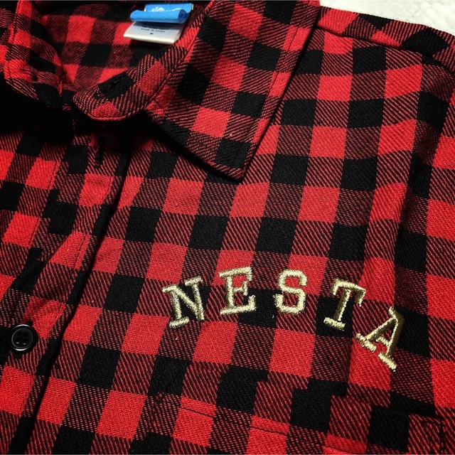 NESTA BRAND(ネスタブランド)の【NESTA】ネスタ　メンズネルシャツ★赤黒M★used メンズのトップス(シャツ)の商品写真