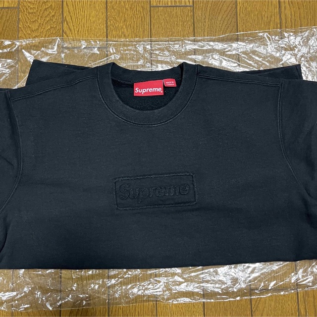 supreme cut logo box logo crewneck S