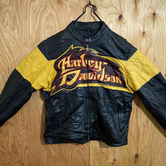 Harley Davidson - ハーレーダビッドソン USA古着 派手 レザー 