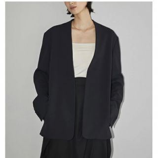 トゥデイフル(TODAYFUL)のTODAYFUL トゥデイフル/Collarless Twill JK(ノーカラージャケット)