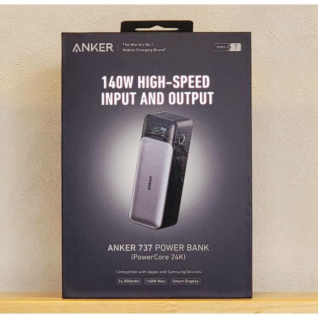 新品 Anker 737 Power Bank 140W/24000mAh大容量バッテリー/充電器