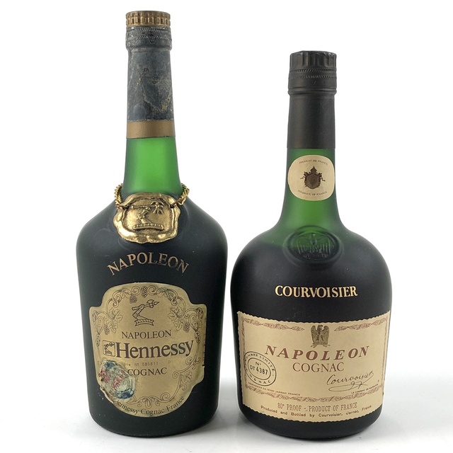 2本 Hennessy COURVOISIER コニャック 700ml 食品/飲料/酒 酒